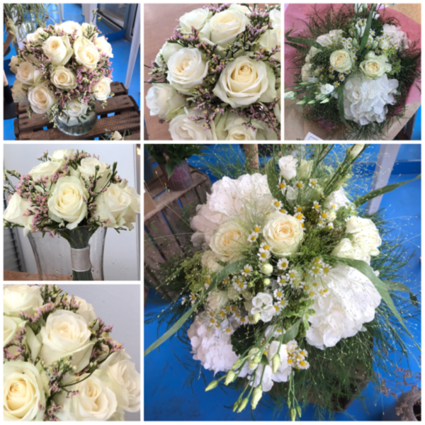 bouquet blanc vert de fleurs locales et de saison fleuriste bordeaux bergonié