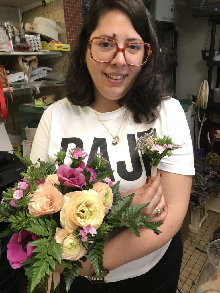 atelier composition bouquet de fleurs fraiches et de saison, mariage, des fleurs en ville, bordeaux, bergonié